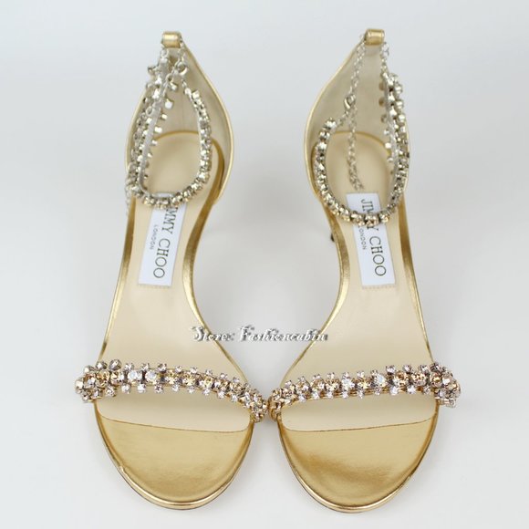 New JIMMY CHOO Shiloh 60 Ankle Strap Sandals - Picture 4 of 10